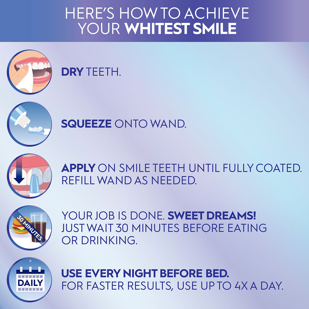 Oral-B 3DWhite Daily Whitening Serum Overnight Freshness Zubehör Blau | CH_OB95281