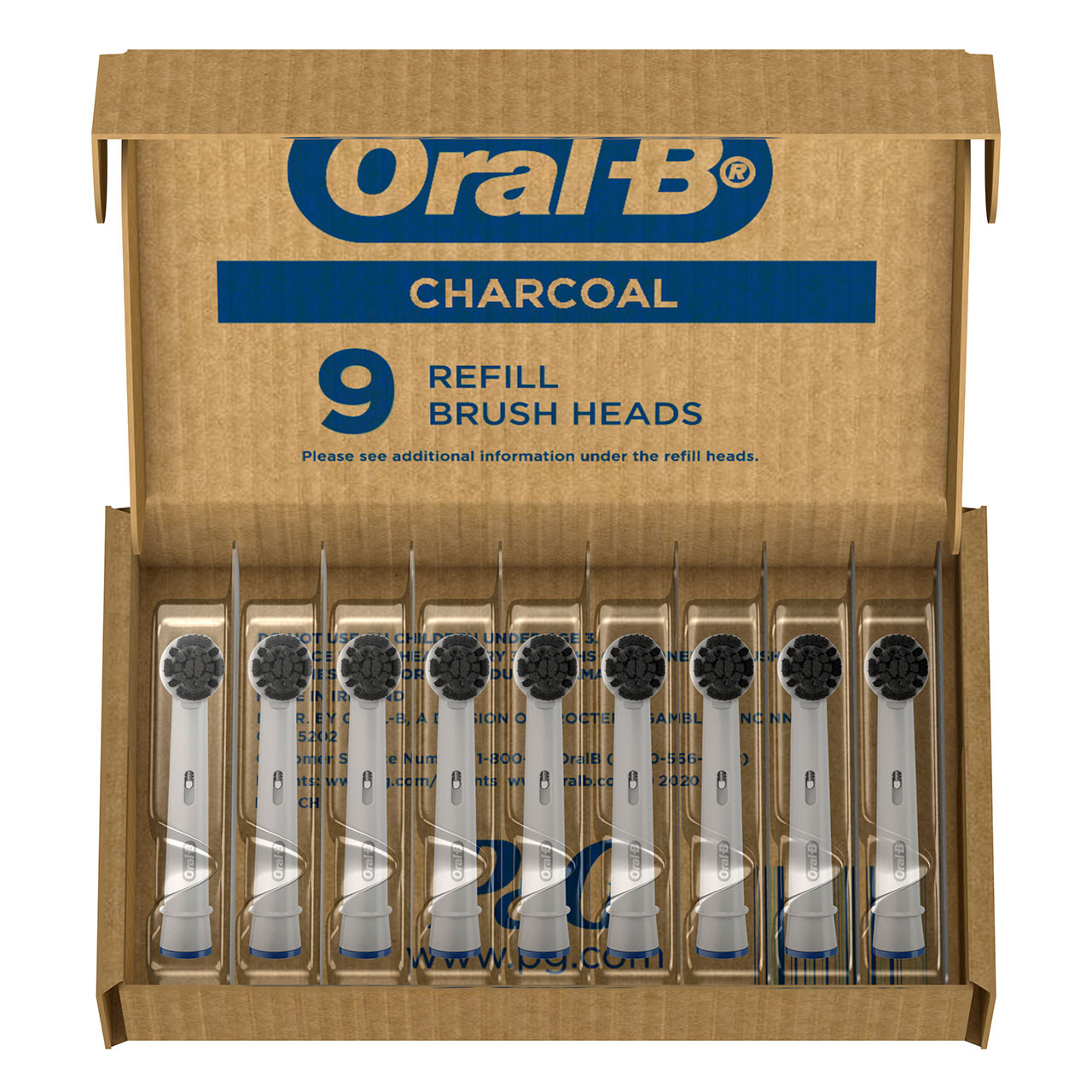 Oral-B Charcoal bristles Andere Bürstenköpfe Grau | CH_OB51547