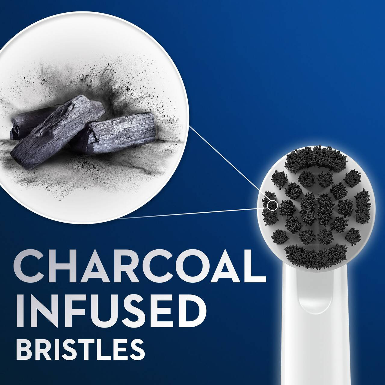 Oral-B Charcoal bristles Andere Bürstenköpfe Grau | CH_OB51547