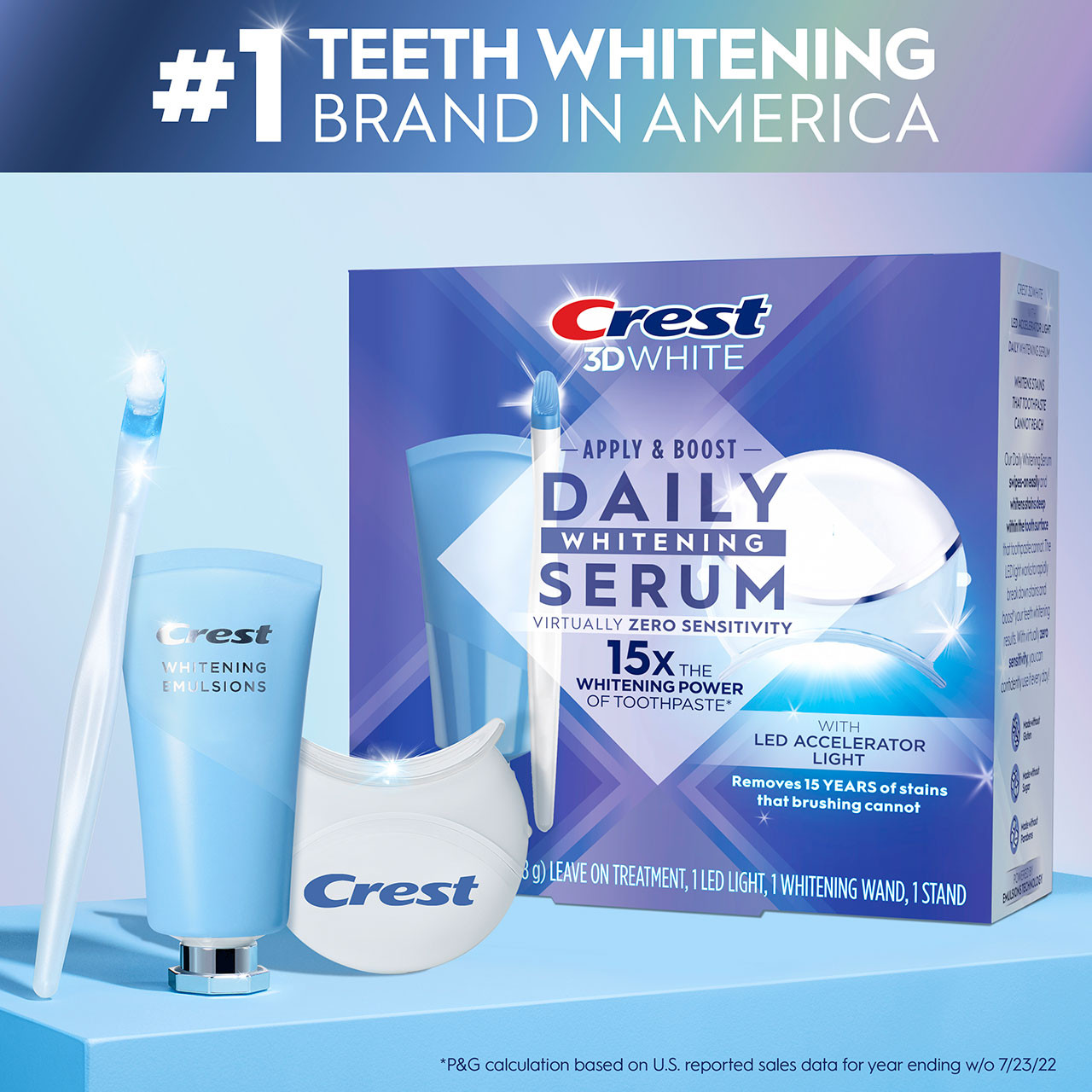 Oral-B Crest 3DWhite Daily Whitening Serum with LED Zubehör Hell | CH_OB70456