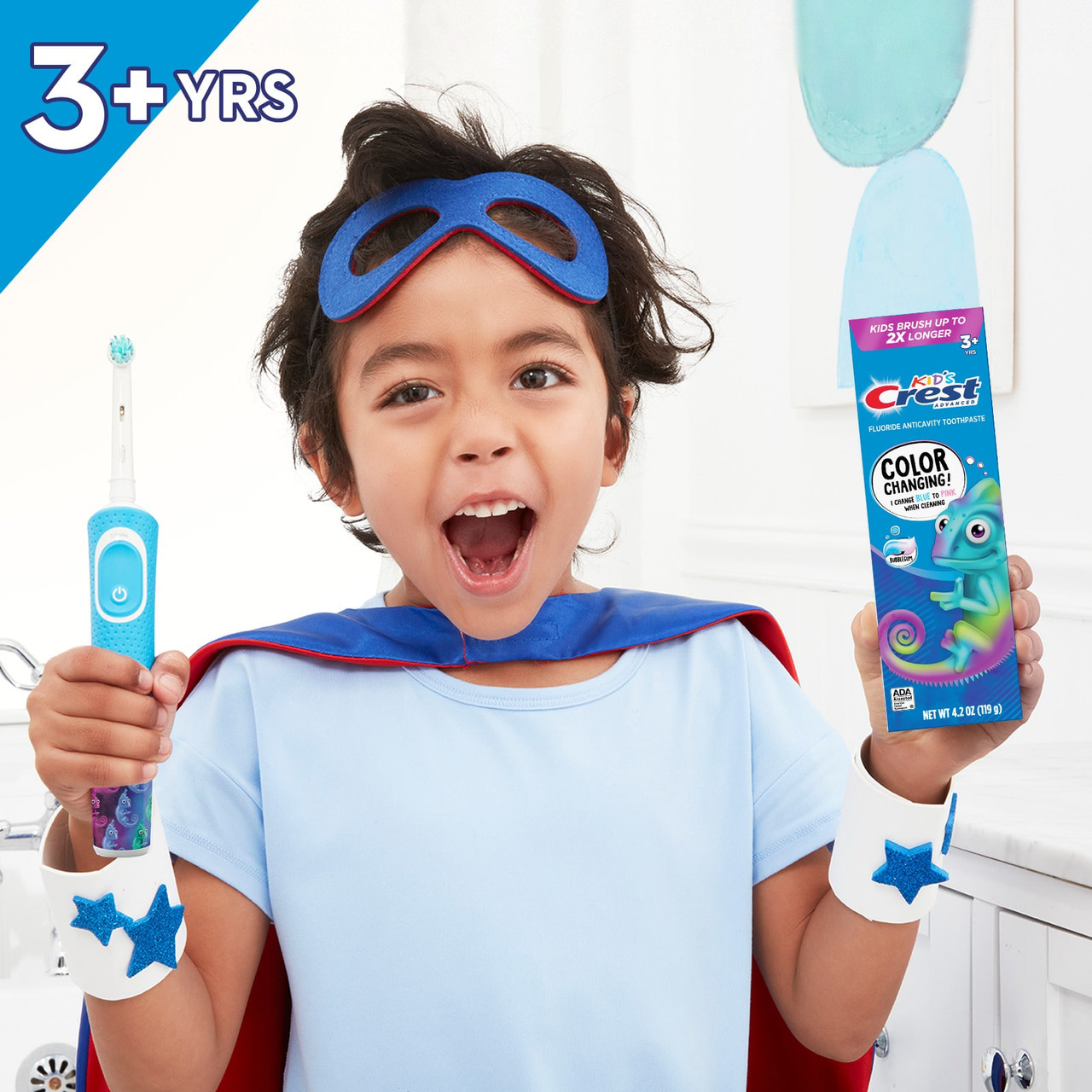 Oral-B Crest Kids Enamel + Cavity Protection Pakete Weiß Blau | CH_OB60572