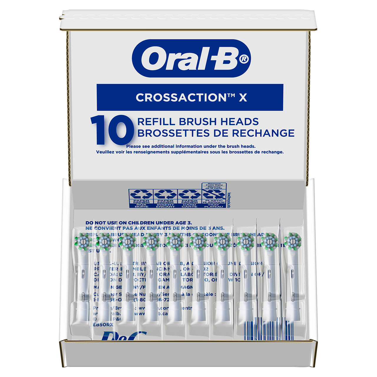 Oral-B CrossAction X-Filament Andere Bürstenköpfe Blau | CH_OB54961