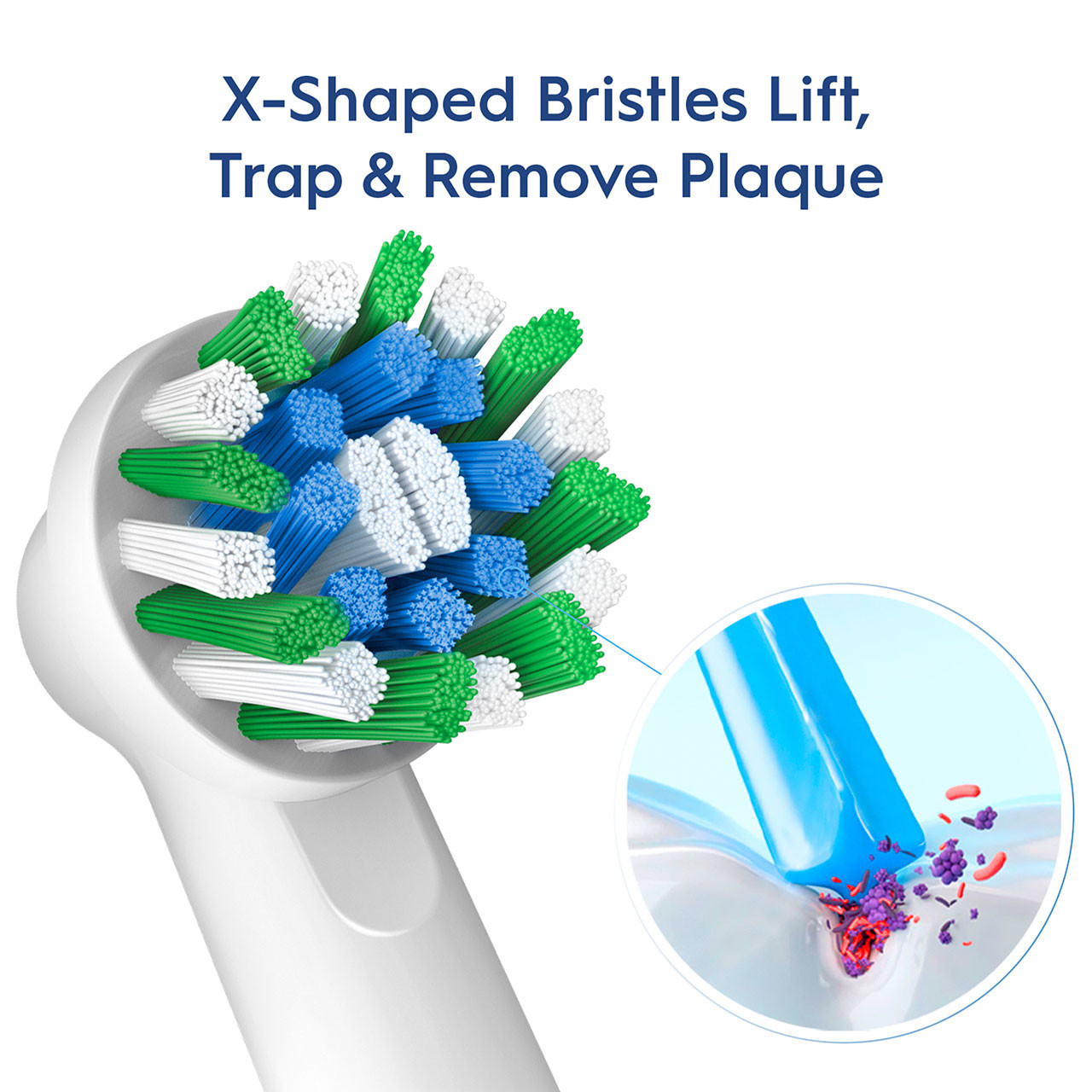 Oral-B CrossAction X-Filament Andere Bürstenköpfe Blau | CH_OB54961