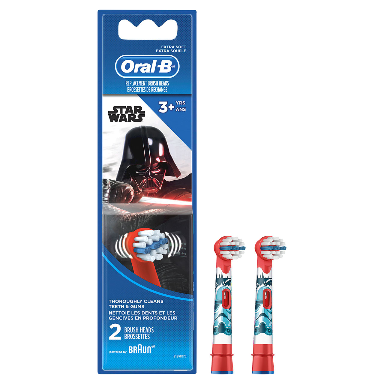 Oral-B Extra Soft Replacement STAR WARS Ersatzbürstenköpfe Rot | CH_OB11471