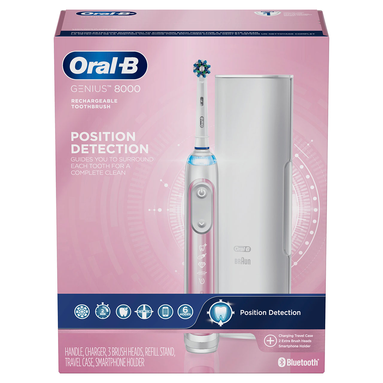 Oral-B Genius 8000 Rechargeable Genius-Serie Rosa | CH_OB31431