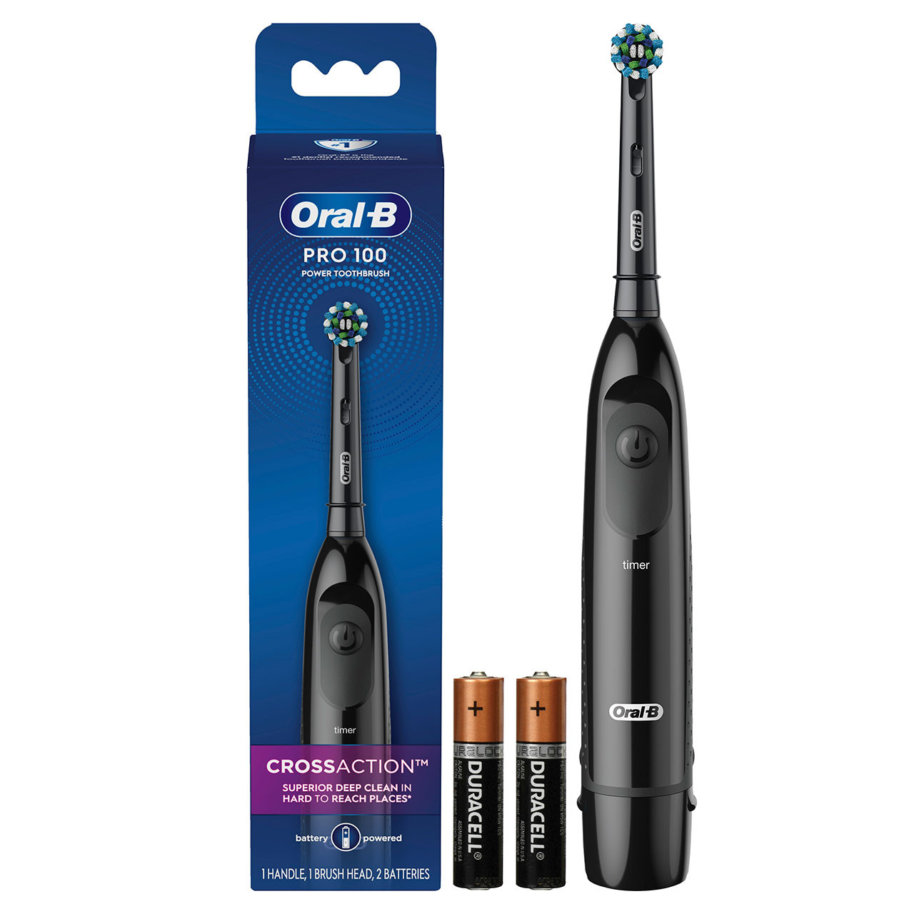 Oral-B Pro 100 Crossaction Pro-Serie Schwarz | CH_OB67044