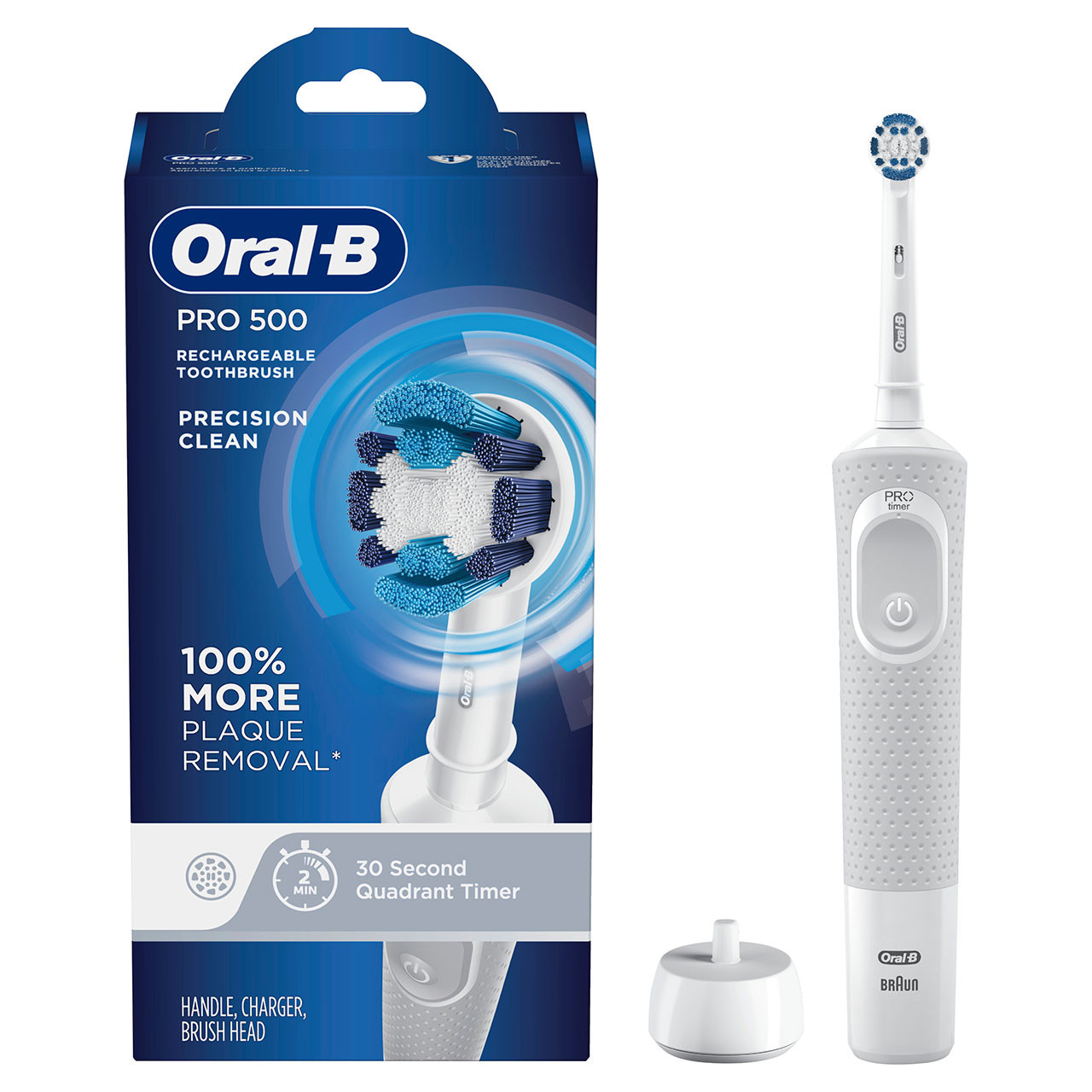 Oral-B Pro 500 Series Pro-Serie Weiß Grau | CH_OB33996