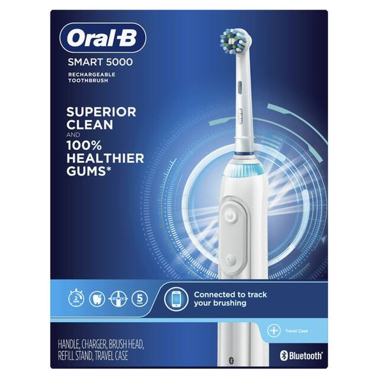 Oral-B Smart 5000 with Bluetooth Smart-Serie Weiß | CH_OB84698