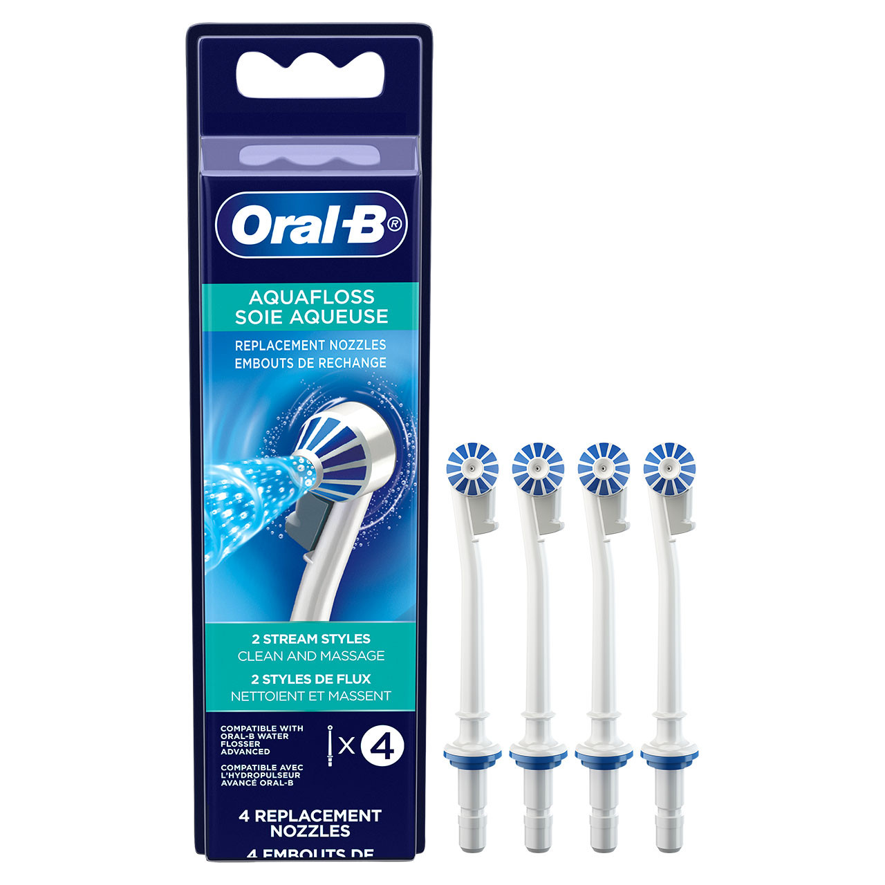 Oral-B Water Flosser Advanced Aquafloss Nozzle Zubehör Weiß | CH_OB76079